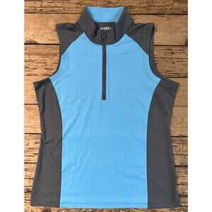 Annika Cutter And Buck Women’s Dry Tec Blue/Gray Active Tank Top Size L